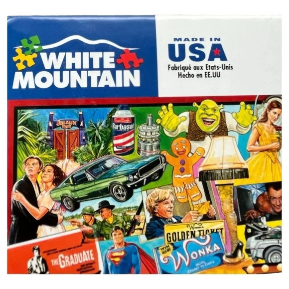 White Mountain Jigsaw Puzzle "Movies" 1000 Pieces 24" x 30" Movies‎ Films - Picture 5 of 10